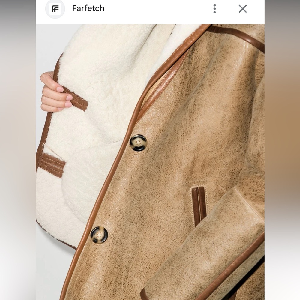 ISABEL MARANT Etoile Anawa Shearling Jacket - Beige - Picture 4 of 16